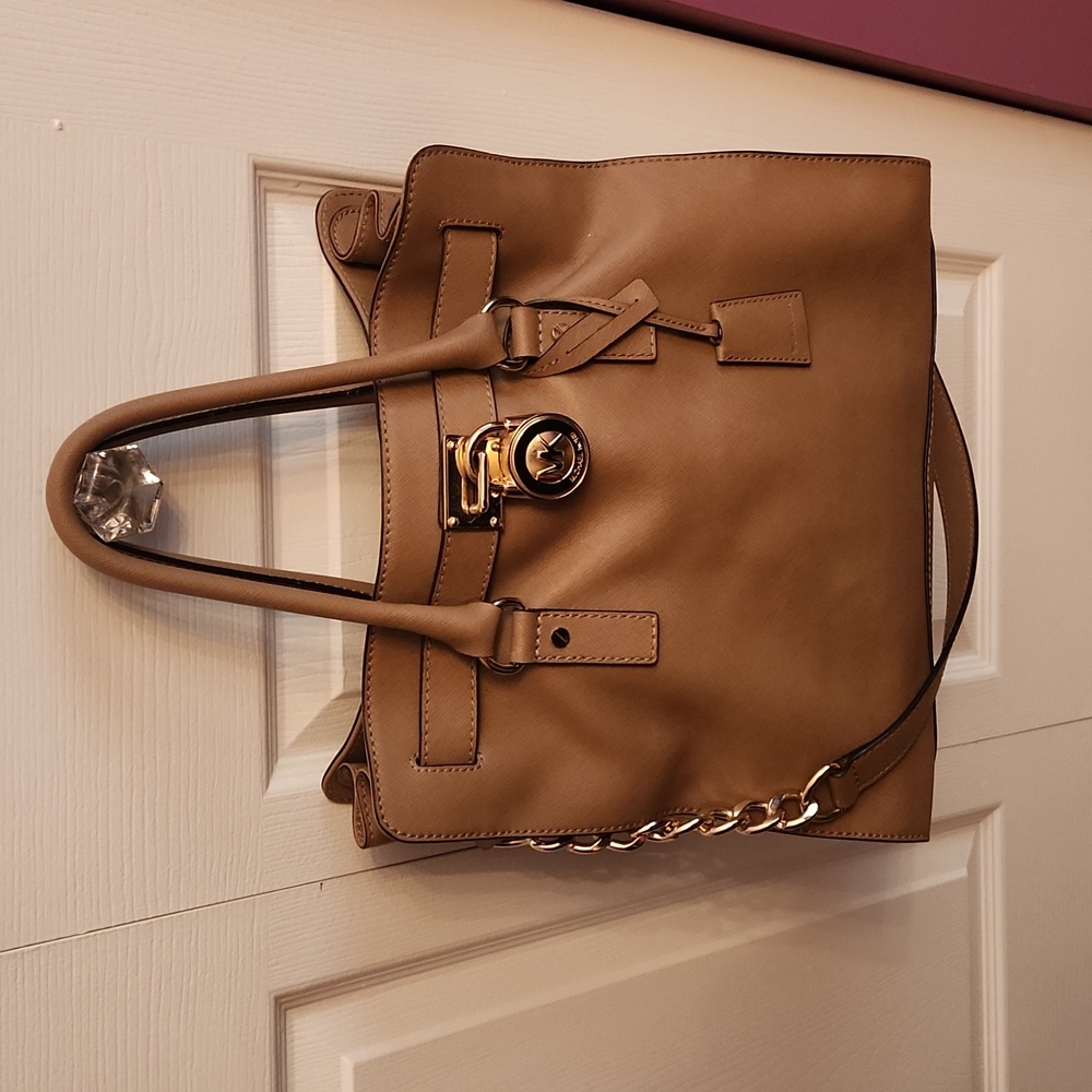 Michael kors large Hamilton purse brown